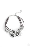 Token Trek - Silver Bracelet - Paparazzi Accessories Bracelet Bedazzle Me Pretty Mobile Fashion Boutique