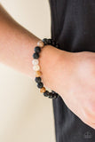 Tone Down - Brown Bracelet - Paparazzi Accessories Bracelet Bedazzle Me Pretty Mobile Fashion Boutique