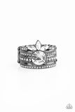 Top Dollar Bling - Black Ring - Paparazzi Accessories Ring Bedazzle Me Pretty Mobile Fashion Boutique
