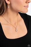Top-Notch Trinket - Gold Necklace - Paparazzi Accessories Necklace Bedazzle Me Pretty Mobile Fashion Boutique