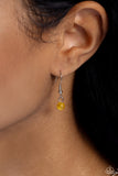 Top-Notch Trinket - Yellow Necklace - Paparazzi Accessories Necklace Bedazzle Me Pretty Mobile Fashion Boutique