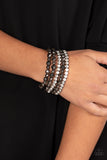 Top Notch Twinkle - Black Bracelet - Paparazzi Accessories Bracelet Bedazzle Me Pretty Mobile Fashion Boutique