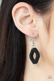 Top Of The WOOD Chain - Black Necklace - Paparazzi Accessories Necklace Bedazzle Me Pretty Mobile Fashion Boutique