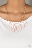 Top-TEAR Fashion - Copper Necklace - Paparazzi Accessories Necklace Bedazzle Me Pretty Mobile Fashion Boutique