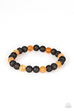 Top Ten Zen - Orange Bracelet - Paparazzi Accessories Bracelet Bedazzle Me Pretty Mobile Fashion Boutique