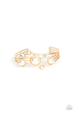 Total SAIL-Out - Gold Bracelet - Paparazzi Accessories Bracelet Bedazzle Me Pretty Mobile Fashion Boutique