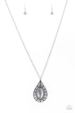 Total Tranquility - Silver Necklace - Paparazzi Accessories Necklace Bedazzle Me Pretty Mobile Fashion Boutique