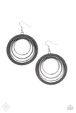 Totally Textured - Silver Earrings - Paparazzi Accessories Earrings Bedazzle Me Pretty Mobile Fashion Boutique