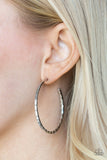 Totally Throwback - Silver Earrings - Paparazzi Accessories Earrings Bedazzle Me Pretty Mobile Fashion Boutique