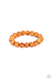 Totally Timber Mill - Brown Bracelet - Paparazzi Accessories Bracelet Bedazzle Me Pretty Mobile Fashion Boutique