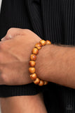Totally Timber Mill - Brown Bracelet - Paparazzi Accessories Bracelet Bedazzle Me Pretty Mobile Fashion Boutique