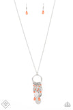 Totally Trolling - Orange Necklace - Paparazzi Accessories Necklace Bedazzle Me Pretty Mobile Fashion Boutique