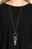 Totally Trolling - Purple Necklace - Paparazzi Accessories Necklace Bedazzle Me Pretty Mobile Fashion Boutique