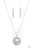 Totally Tulum - Silver Necklace - Paparazzi Accessories Necklace Bedazzle Me Pretty Mobile Fashion Boutique
