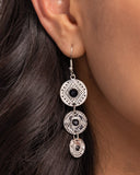 Totem Temptress - Black Earrings - Paparazzi Accessories Earrings Bedazzle Me Pretty Mobile Fashion Boutique