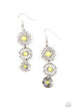 Totem Temptress - Yellow Earrings - Paparazzi Accessories Earrings Bedazzle Me Pretty Mobile Fashion Boutique