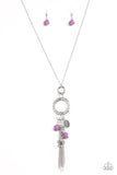 Tour de Desert - Purple Necklace - Paparazzi Accessories Necklace Bedazzle Me Pretty Mobile Fashion Boutique