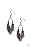 Tour de Force - Silver Earrings - Paparazzi Accessories Earrings Bedazzle Me Pretty Mobile Fashion Boutique