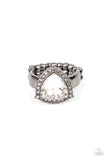 Tour de Timeless - Black Ring - Paparazzi Accessories Ring Bedazzle Me Pretty Mobile Fashion Boutique