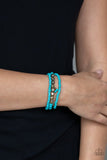 Tour de Tranquility - Brass Bracelet - Paparazzi Accessories Bracelet Bedazzle Me Pretty Mobile Fashion Boutique