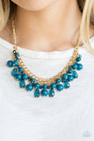 Tour de Trendsetter - Blue Necklace - Paparazzi Accessories Necklace Bedazzle Me Pretty Mobile Fashion Boutique