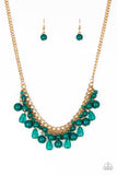Tour de Trendsetter - Green Necklace - Paparazzi Accessories Necklace Bedazzle Me Pretty Mobile Fashion Boutique
