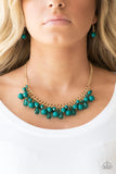 Tour de Trendsetter - Green Necklace - Paparazzi Accessories Necklace Bedazzle Me Pretty Mobile Fashion Boutique