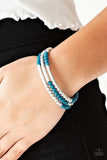 Tourist Trap - Blue Bracelet - Paparazzi Accessories Bracelet Bedazzle Me Pretty Mobile Fashion Boutique