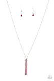 Tower Of Transcendence - Pink Necklace - Paparazzi Accessories Necklace Bedazzle Me Pretty Mobile Fashion Boutique