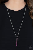 Tower Of Transcendence - Pink Necklace - Paparazzi Accessories Necklace Bedazzle Me Pretty Mobile Fashion Boutique
