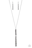 Towering Twinkle - Black Necklace - Paparazzi Accessories Necklace Bedazzle Me Pretty Mobile Fashion Boutique