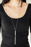 Towering Twinkle - White Necklace - Paparazzi Accessories Necklace Bedazzle Me Pretty Mobile Fashion Boutique