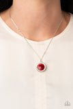 Trademark Twinkle - Red Necklace - Paparazzi Accessories Necklace Bedazzle Me Pretty Mobile Fashion Boutique