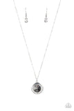 Trademark Twinkle - Silver Necklace - Paparazzi Accessories Necklace Bedazzle Me Pretty Mobile Fashion Boutique