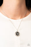 Trademark Twinkle - Silver Necklace - Paparazzi Accessories Necklace Bedazzle Me Pretty Mobile Fashion Boutique