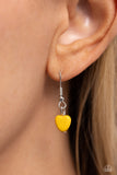 Traditionally Trendy - Yellow Necklace - Paparazzi Accessories Necklace Bedazzle Me Pretty Mobile Fashion Boutique