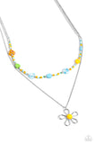 Traditionally Trendy - Yellow Necklace - Paparazzi Accessories Necklace Bedazzle Me Pretty Mobile Fashion Boutique