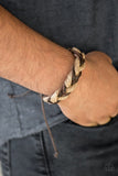 Trail Marker - Brown Bracelet - Paparazzi Accessories Bracelet Bedazzle Me Pretty Mobile Fashion Boutique
