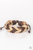 Trail Marker - Brown Bracelet - Paparazzi Accessories Bracelet Bedazzle Me Pretty Mobile Fashion Boutique