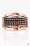 Trailblazin Trails - Copper Ring - Paparazzi Accessories Ring Bedazzle Me Pretty Mobile Fashion Boutique