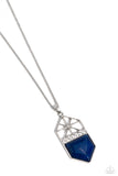 Trailblazing Talisman - Blue Necklace - Paparazzi Accessories Necklace Bedazzle Me Pretty Mobile Fashion Boutique