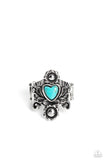 Trailblazing Tribute - Blue Ring - Paparazzi Accessories Ring Bedazzle Me Pretty Mobile Fashion Boutique