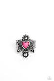 Trailblazing Tribute - Pink Ring - Paparazzi Accessories Ring Bedazzle Me Pretty Mobile Fashion Boutique