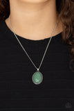 Tranquil Talisman - Green Necklace - Paparazzi Accessories Necklace Bedazzle Me Pretty Mobile Fashion Boutique