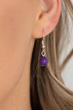 Tranquil Talisman - Purple Necklace - Paparazzi Accessories Necklace Bedazzle Me Pretty Mobile Fashion Boutique