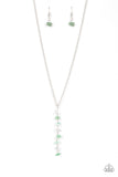 Tranquil Tidings - Green Necklace - Paparazzi Accessories Necklace Bedazzle Me Pretty Mobile Fashion Boutique