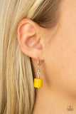 Tranquil Trendsetter - Yellow Necklace - Paparazzi Accessories Necklace FS-Bedazzle Me Pretty Mobile Fashion Boutique
