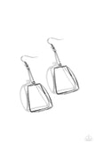 Trapezoidal Transcendence - Black Earrings - Paparazzi Accessories Earrings Bedazzle Me Pretty Mobile Fashion Boutique