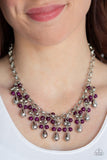 Travelling Trendsetter - Purple Necklace - Paparazzi Accessories Necklace Bedazzle Me Pretty Mobile Fashion Boutique
