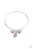 Treasure Charms - Pink Bracelet - Paparazzi Accessories Bracelet Bedazzle Me Pretty Mobile Fashion Boutique